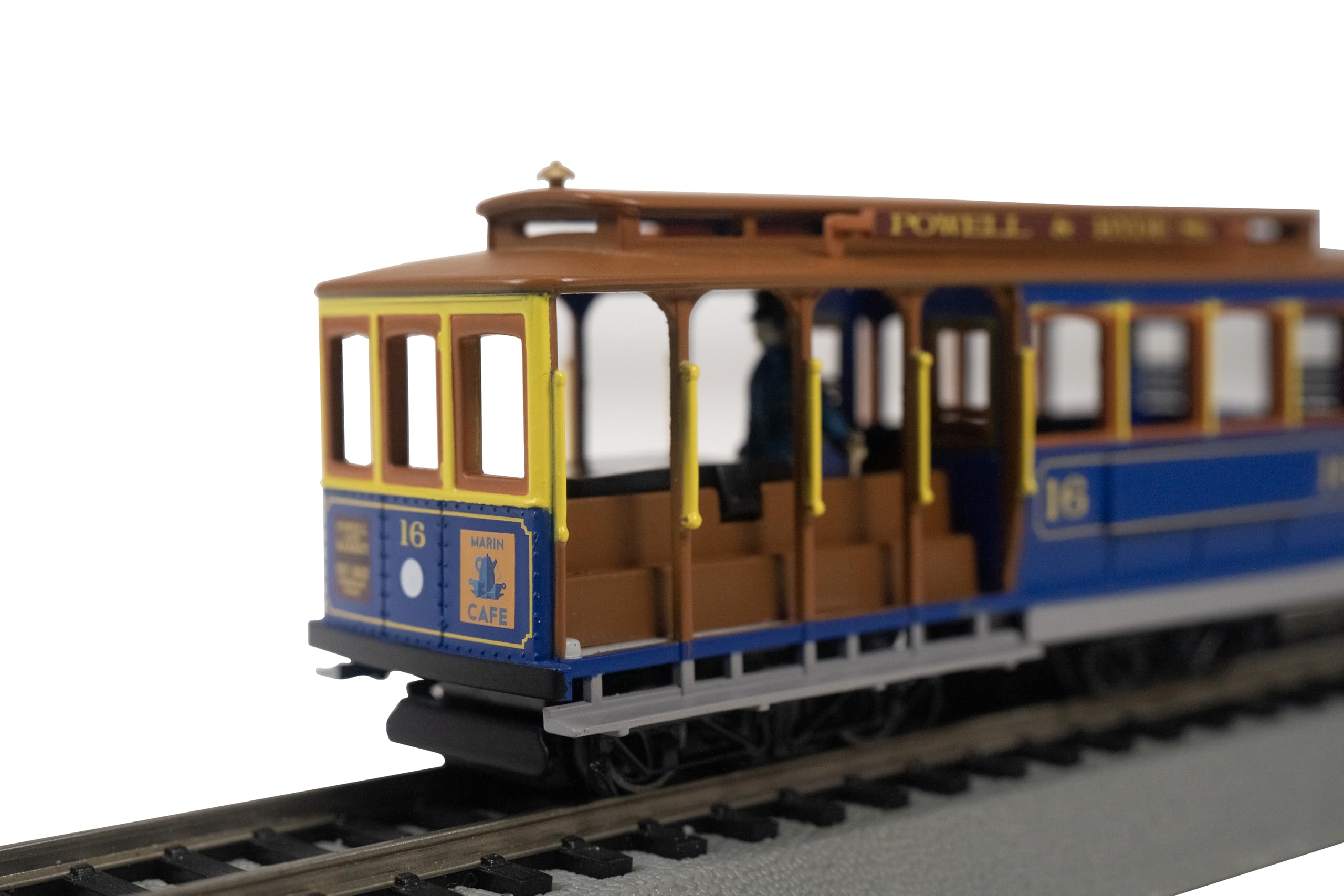 Amazon.com: Bachmann Trains - Cable CAR with Grip Man - Blue & TAN